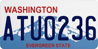 WA license plate ATU0236