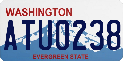 WA license plate ATU0238