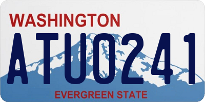 WA license plate ATU0241