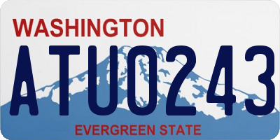 WA license plate ATU0243