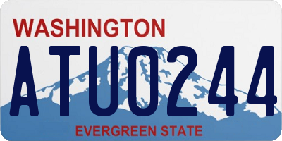 WA license plate ATU0244