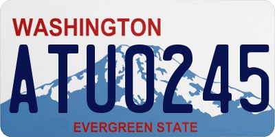 WA license plate ATU0245