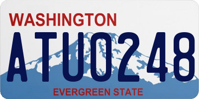 WA license plate ATU0248