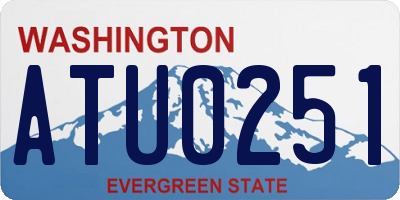 WA license plate ATU0251
