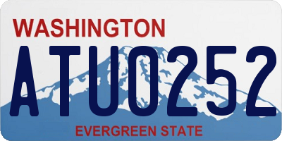 WA license plate ATU0252