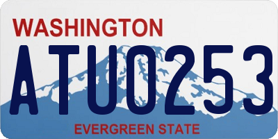 WA license plate ATU0253