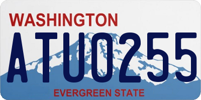 WA license plate ATU0255
