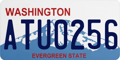 WA license plate ATU0256