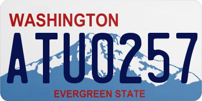 WA license plate ATU0257