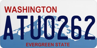 WA license plate ATU0262