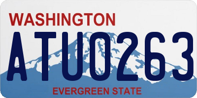 WA license plate ATU0263