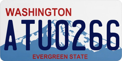 WA license plate ATU0266