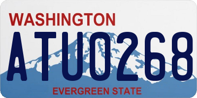 WA license plate ATU0268