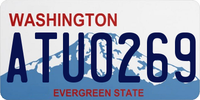 WA license plate ATU0269