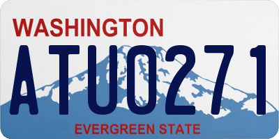 WA license plate ATU0271