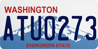 WA license plate ATU0273