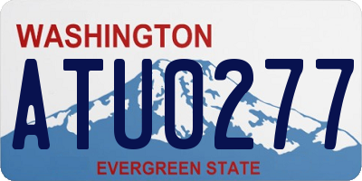 WA license plate ATU0277