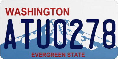 WA license plate ATU0278