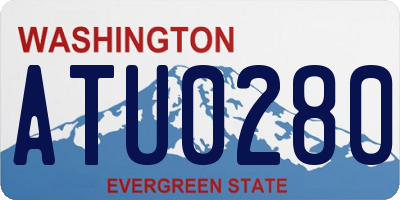 WA license plate ATU0280