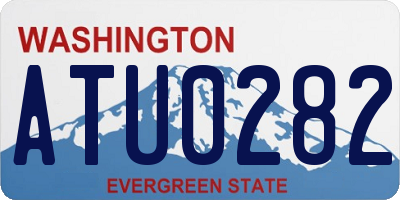 WA license plate ATU0282