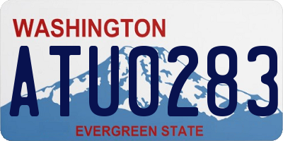 WA license plate ATU0283