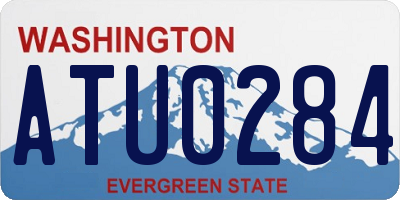 WA license plate ATU0284