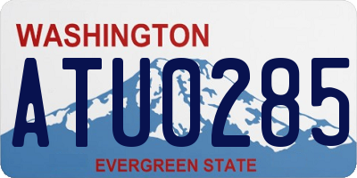 WA license plate ATU0285