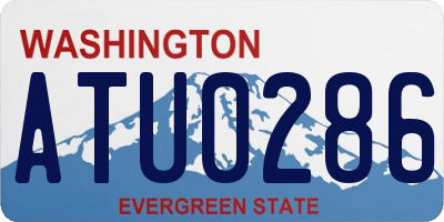 WA license plate ATU0286