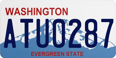 WA license plate ATU0287