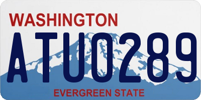 WA license plate ATU0289