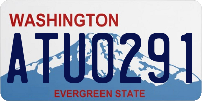 WA license plate ATU0291
