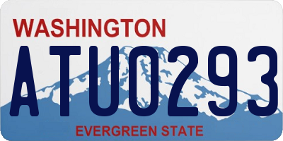 WA license plate ATU0293