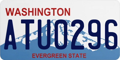 WA license plate ATU0296