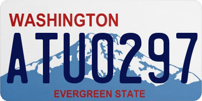 WA license plate ATU0297