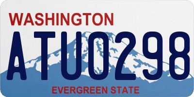 WA license plate ATU0298
