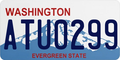 WA license plate ATU0299