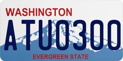 WA license plate ATU0300