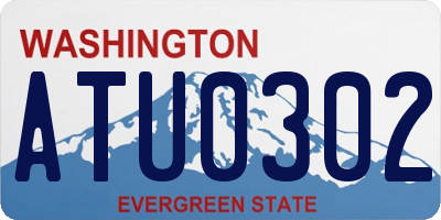 WA license plate ATU0302