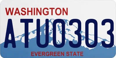 WA license plate ATU0303