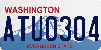 WA license plate ATU0304