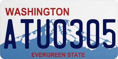 WA license plate ATU0305