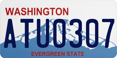 WA license plate ATU0307
