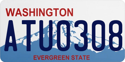 WA license plate ATU0308