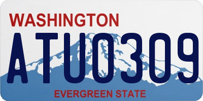 WA license plate ATU0309
