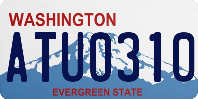 WA license plate ATU0310