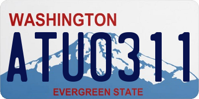 WA license plate ATU0311