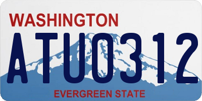 WA license plate ATU0312