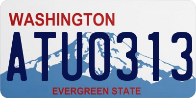 WA license plate ATU0313