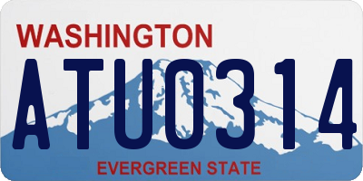 WA license plate ATU0314