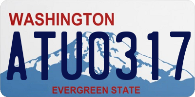 WA license plate ATU0317
